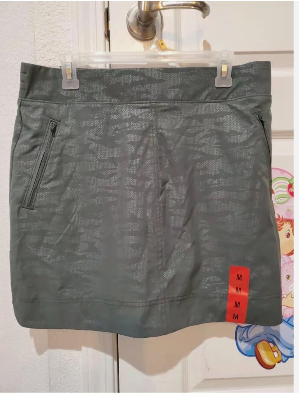 Orvis Classic Collection Travel Skort Women Olive Stretch 2 Zip Pockets Med